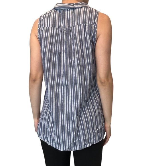 Aratta Silent Journey Anthropologie Embroidered Sleeveless Blouse Size Medium - Picture 2 of 9